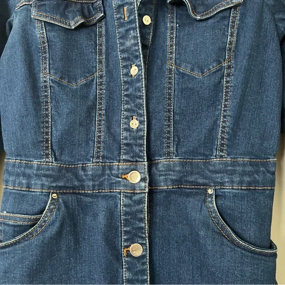 Zara Denim Dress Size X-Small - Picture 6 of 10